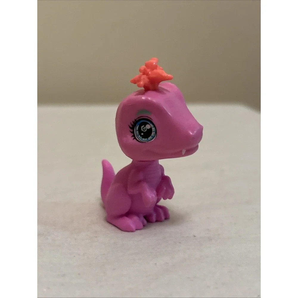 Mattel Cave Club Pets Lot of 3 Pink Dinosaur Blue Wolf Purple Kitten Figures